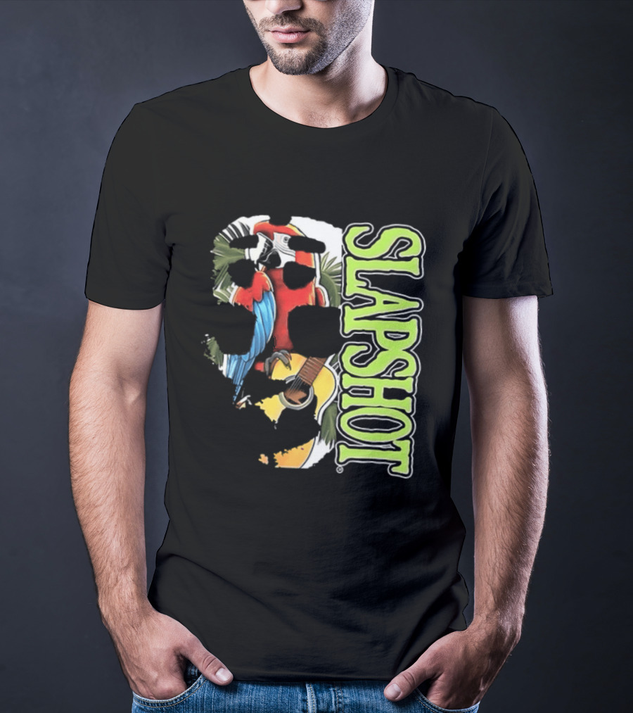 SLAPSHOT Parrot Wasting Away Boston Massachusetts 1985 2026 Two Sided T-Shirt