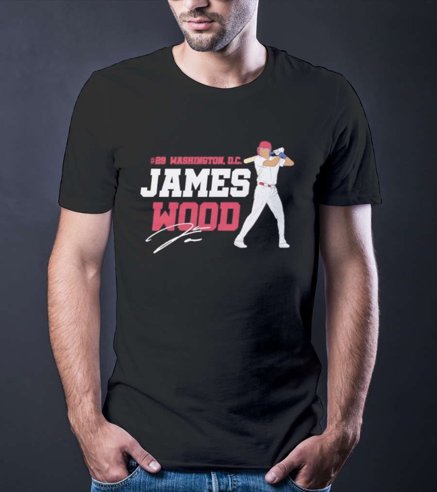 James Wood Washington D.C. Nationals MLB 2026 T-Shirt