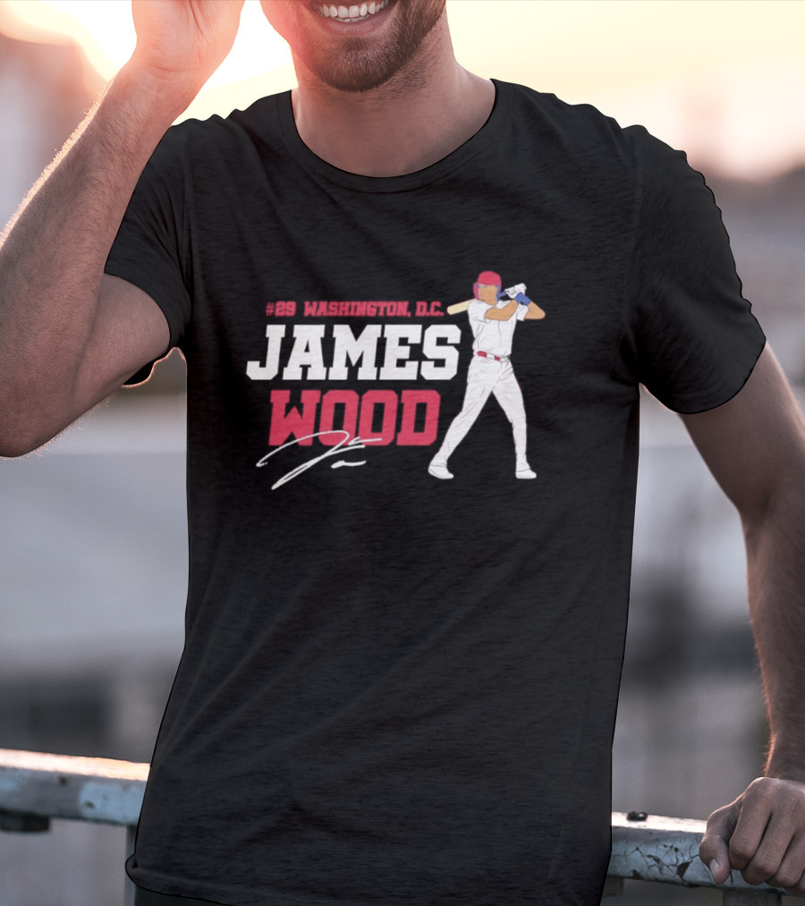 James Wood Washington D.C. Nationals MLB 2026 T-Shirt