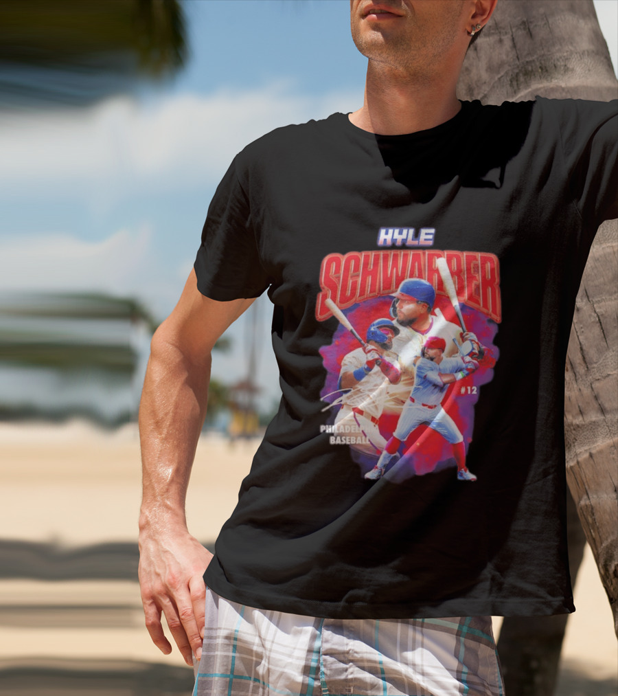 Kyle Schwarber Phillies Baseball #12 Collage 2026 T-Shirt