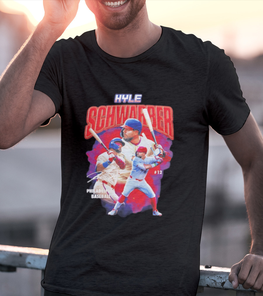 Kyle Schwarber Phillies Baseball #12 Collage 2026 T-Shirt