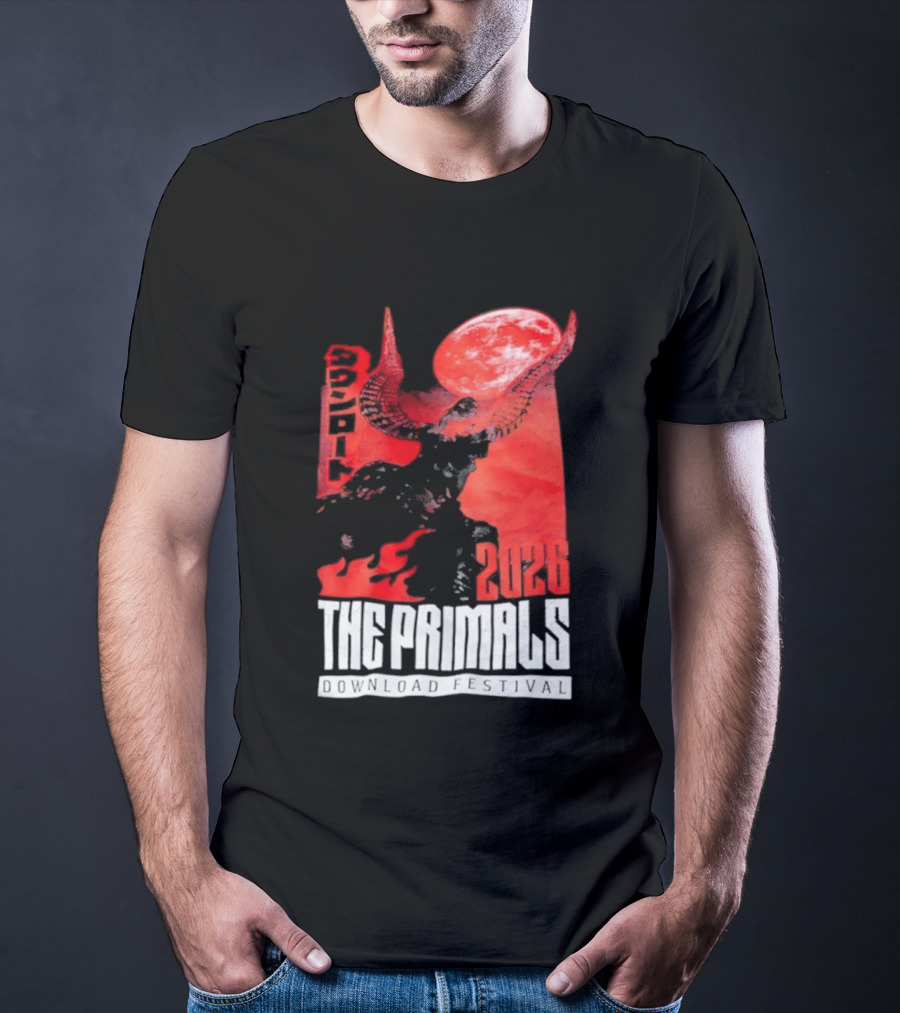 The Primals Download Festival 2026 Blood Moon 1312 Red Horns T-Shirt