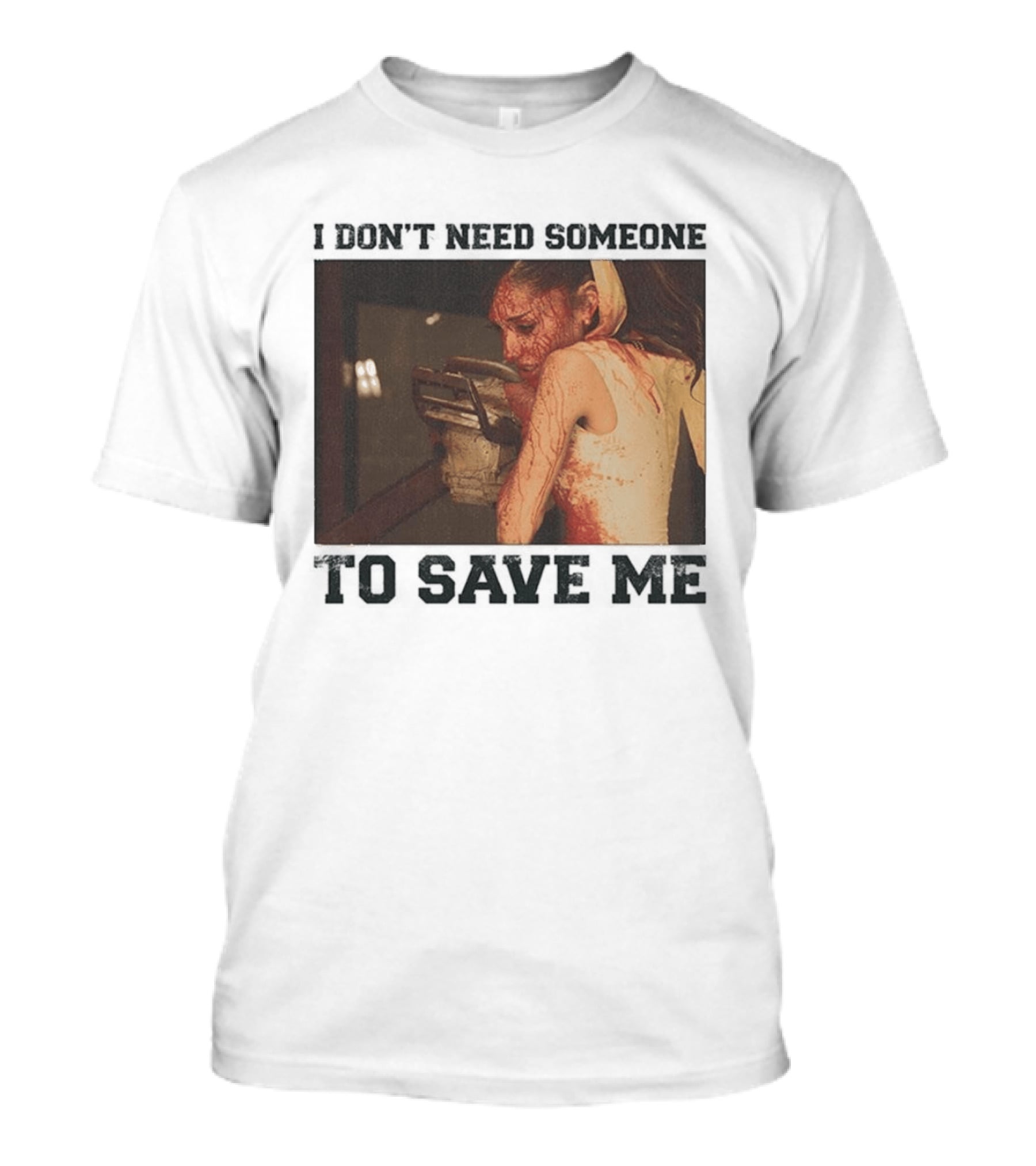 Ariana Grande I Don't Need Someone To Save Me White T-Shirt