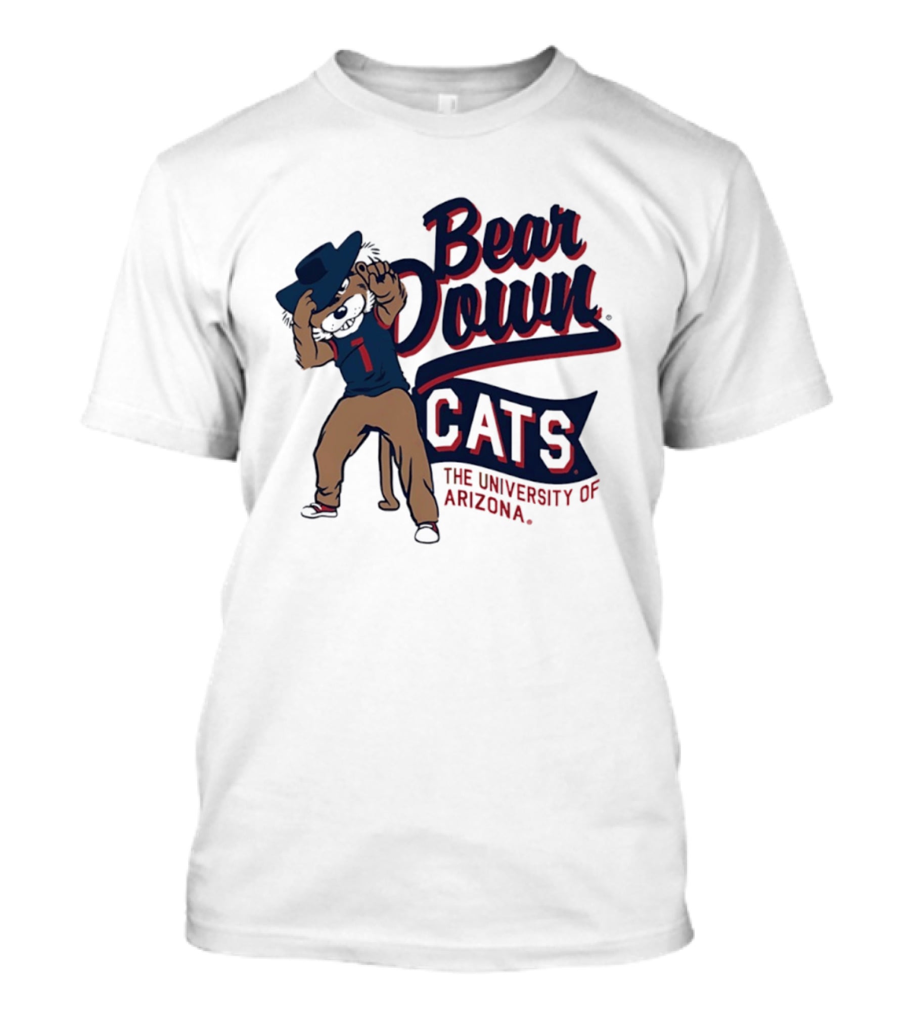 Bear Down Cats University Of Arizona Wildcat Spirit T-Shirt