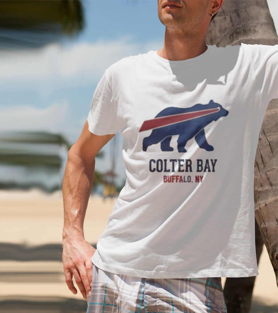 Buffalo Bills Colter Bay NY Beers Make Me Wanna Shout T-Shirt