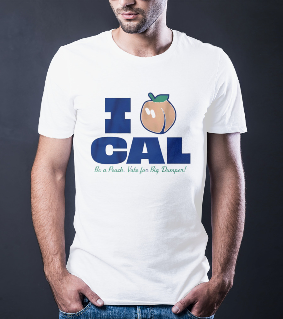I Love Cal Peach Vote For Big Dumper Cal Raleigh T-Shirt