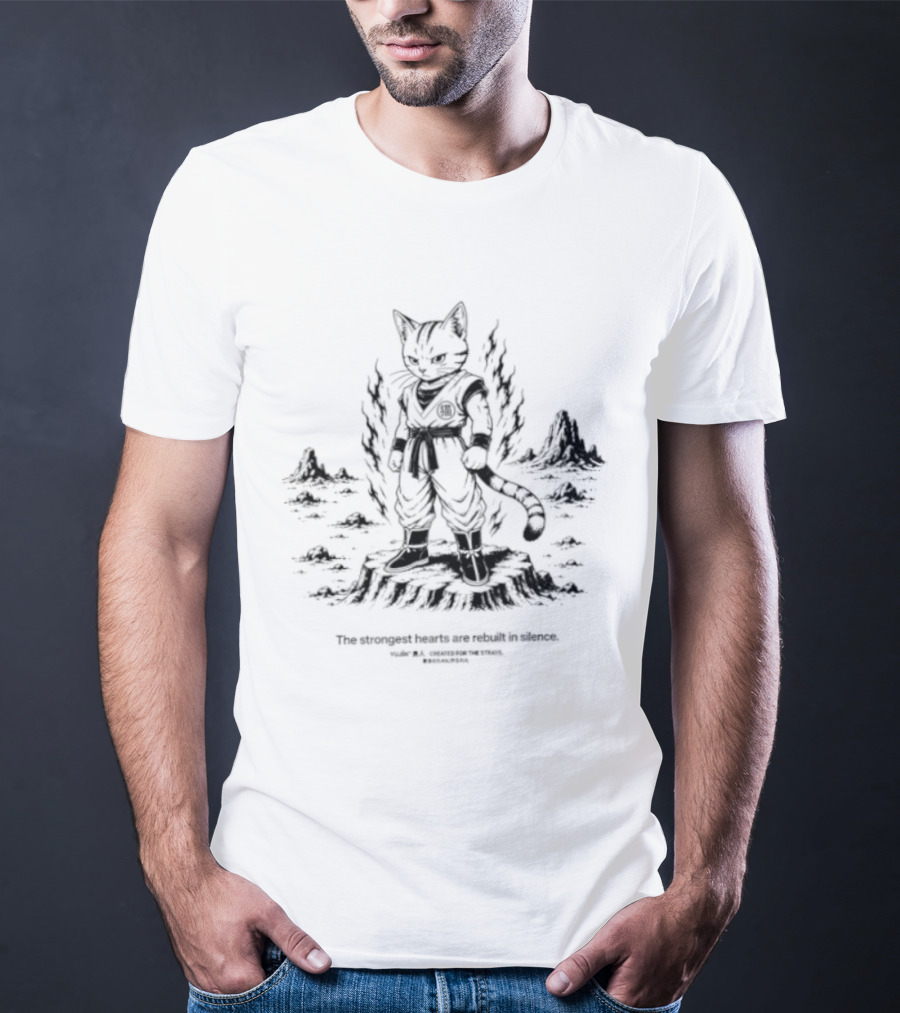 Cat Dragon Ball The Strongest Hearts Are Rebuilt In Silence Anime Fusion T-Shirt