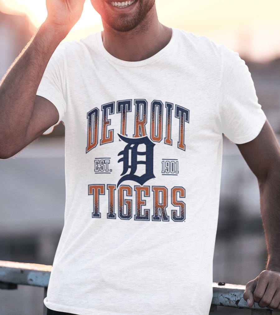Detroit Tigers Est 1901 MLB Baseball T-Shirt