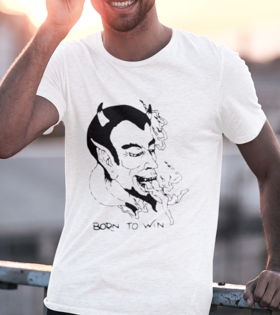 Devil Eating Person Born To Win T-Shirt