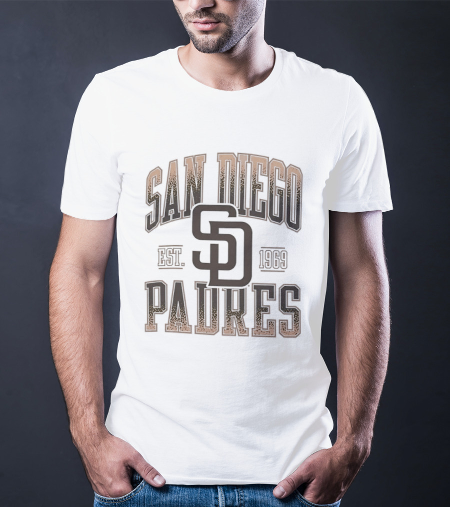 San Diego Padres Est 1969 MLB SD Logo Baseball T-Shirt