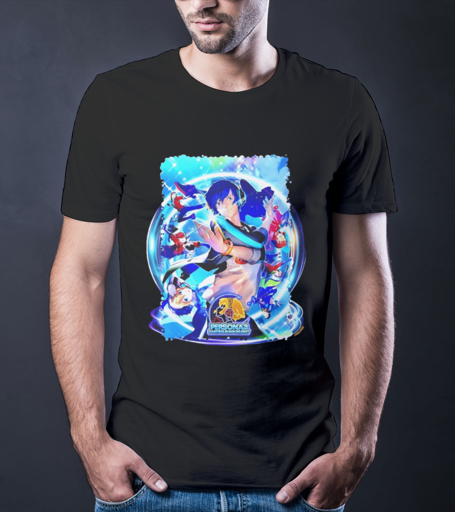 Persona 3 Dancing In Moonlight ATLUS Colorful Character Collage T-Shirt