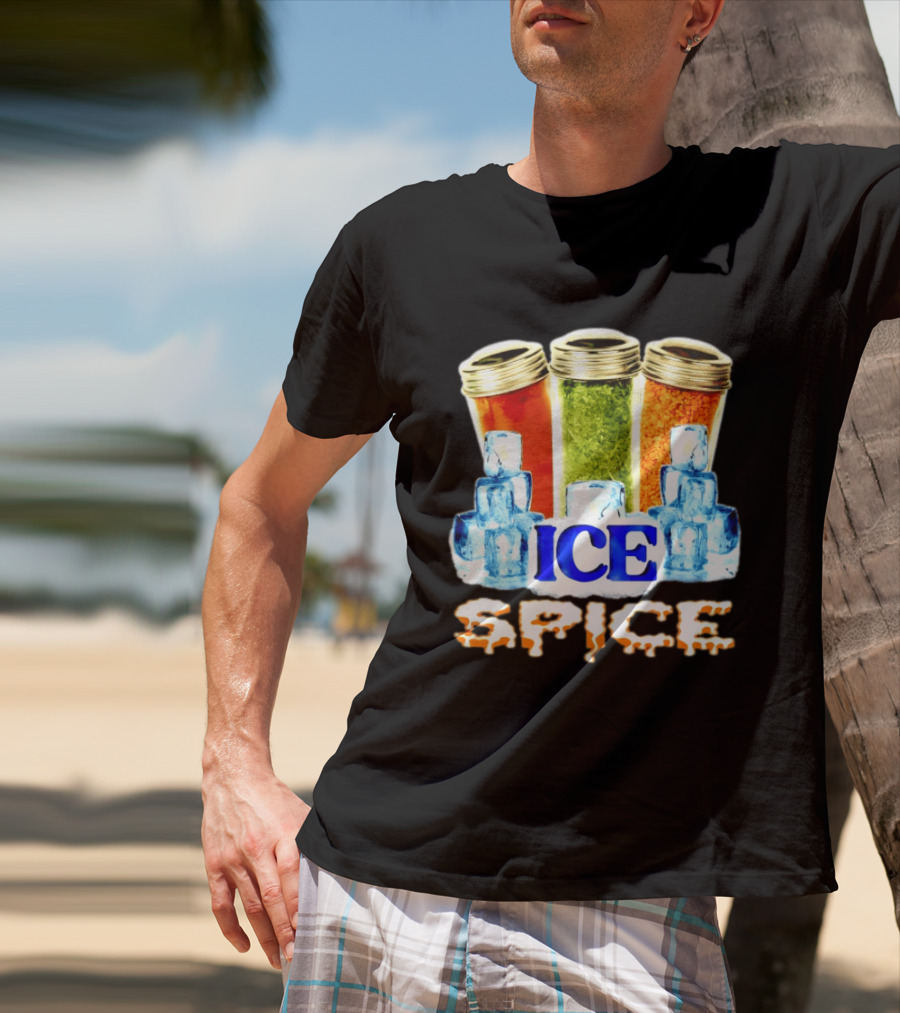 Ice Spice Iced Out Hip Hop Rap Music Funny Wordplay T-Shirt