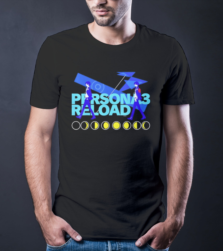 ATLUS Persona 3 Reload Classic Characters Moon Phases T-Shirt