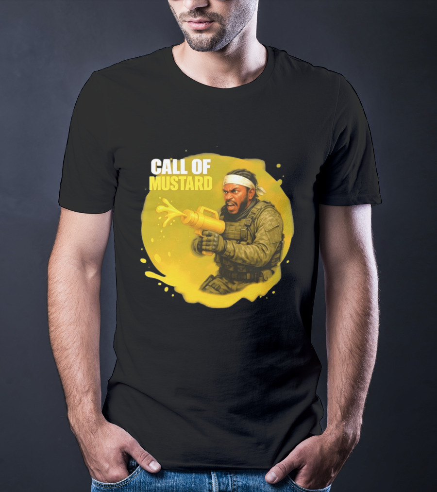 Call Of Mustard Diddy Funny Parody Combat Splash T-Shirt