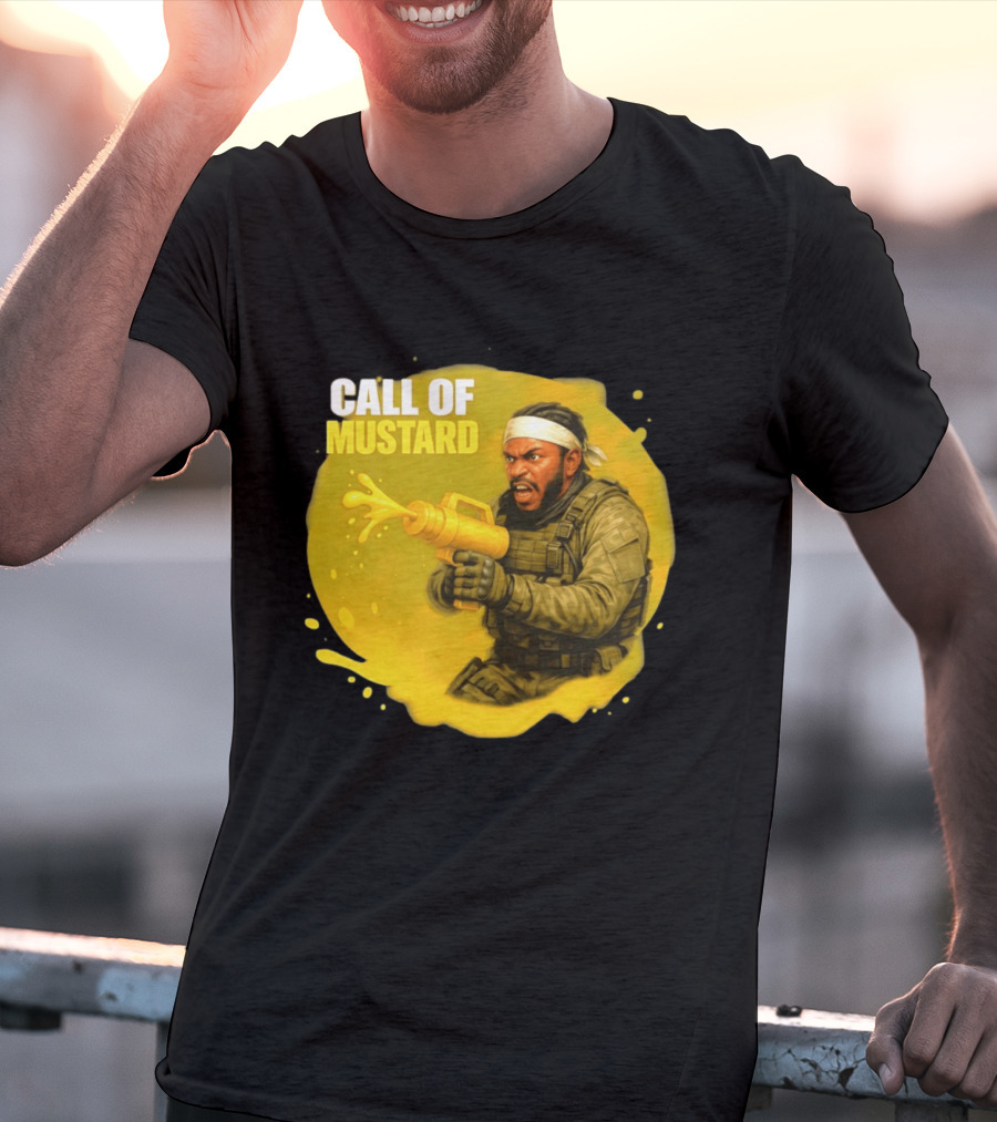 Call Of Mustard Diddy Funny Parody Combat Splash T-Shirt