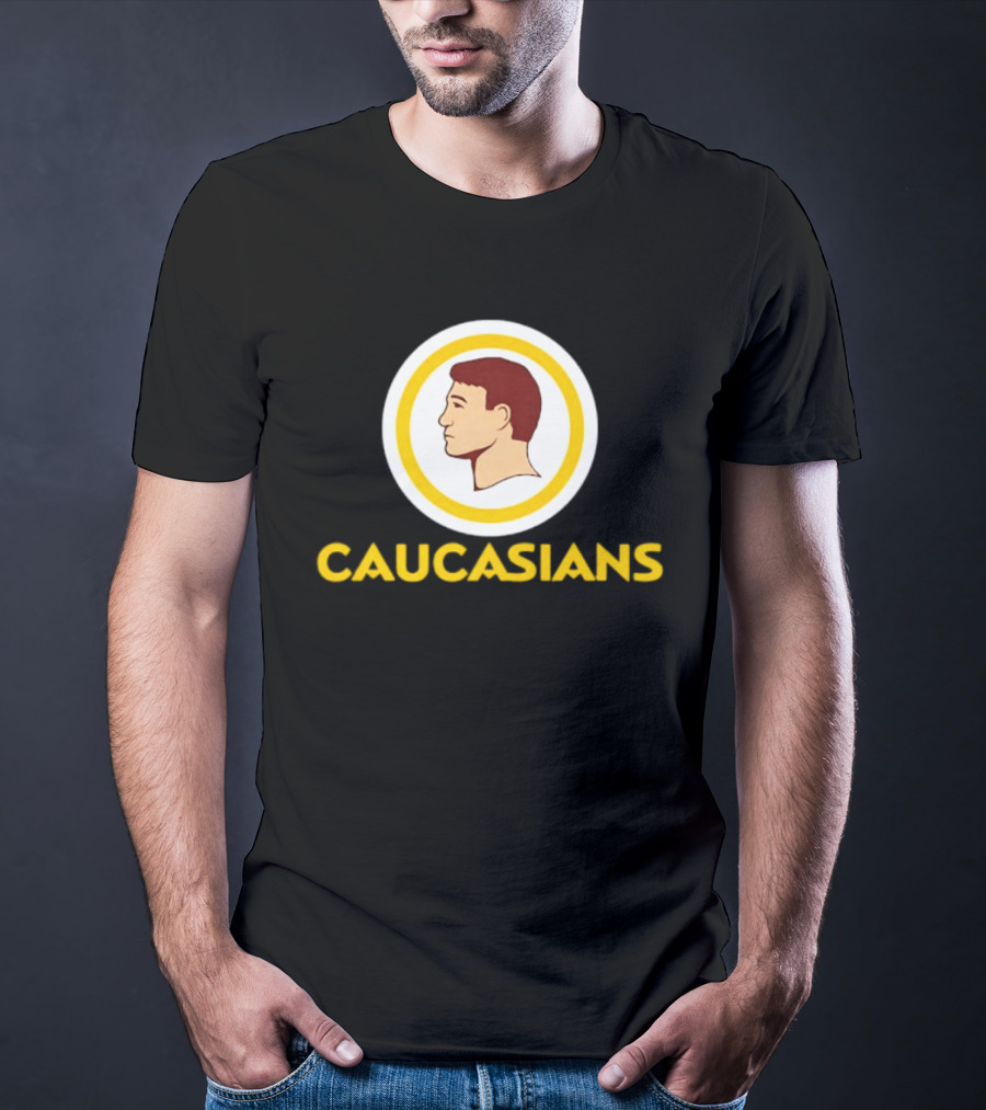 Caucasians Satire Sports Humor Caucasian Face T-Shirt