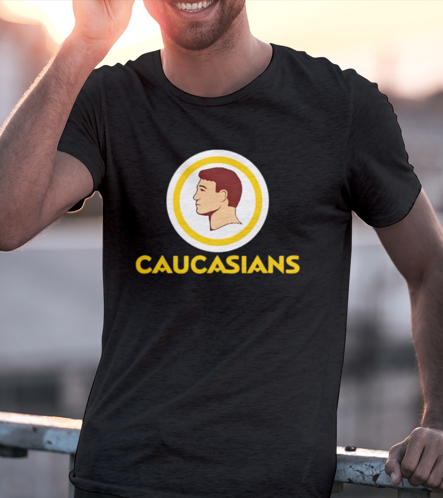 Caucasians Satire Sports Humor Caucasian Face T-Shirt