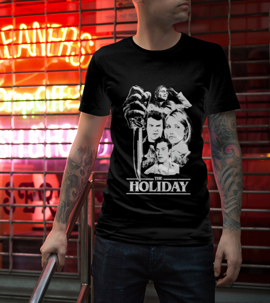 Kate Winslet Jack Black Cameron Diaz Jude Law The Holiday Horror Slasher Mashup T-Shirt