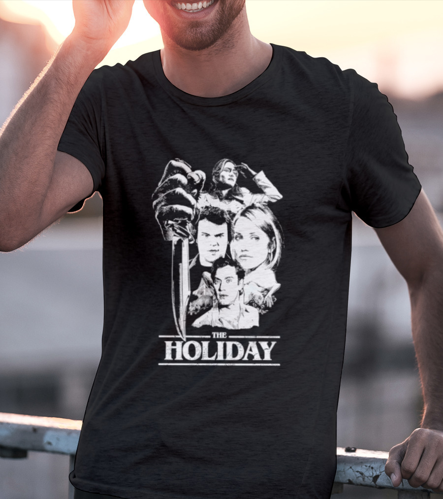 Kate Winslet Jack Black Cameron Diaz Jude Law The Holiday Horror Slasher Mashup T-Shirt