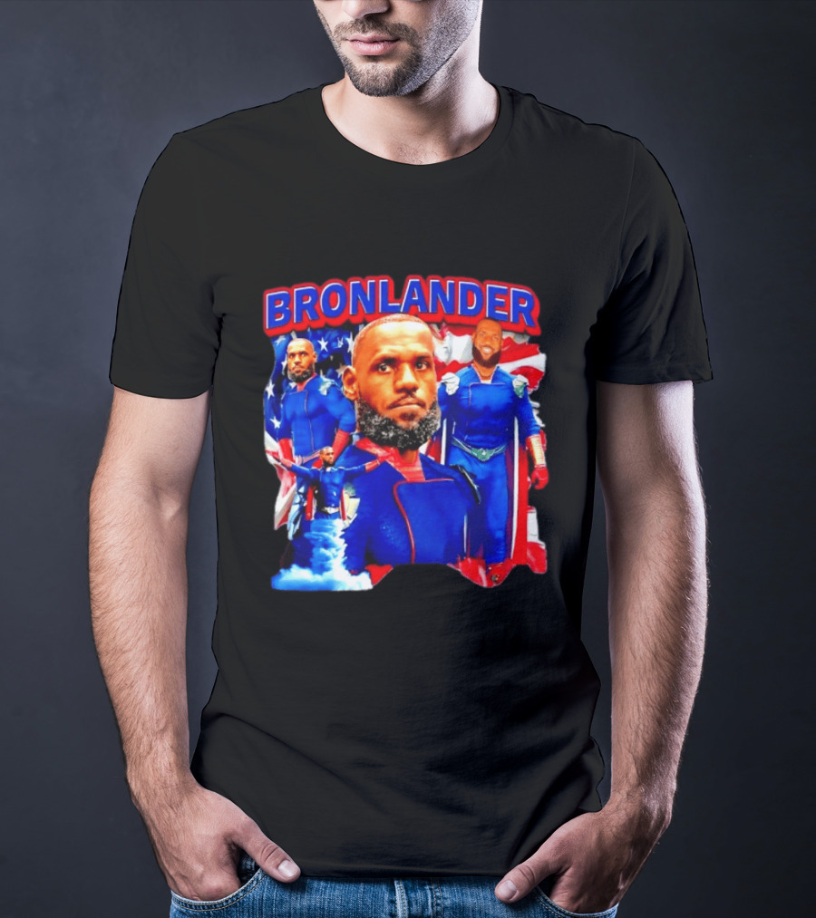 LeBron James Bronlander Basketball Superhero Fusion T-Shirt