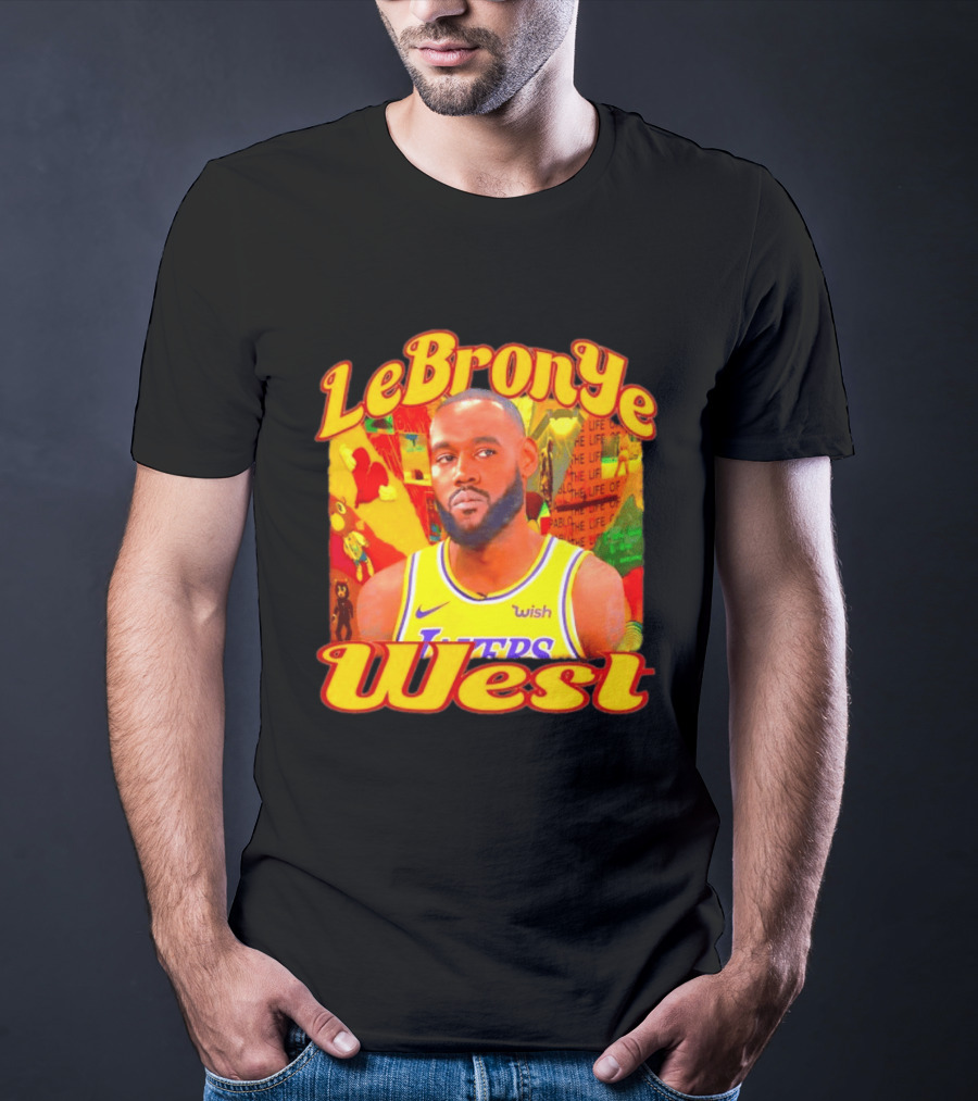LeBronYe West Los Angeles Lakers Basketball T-Shirt