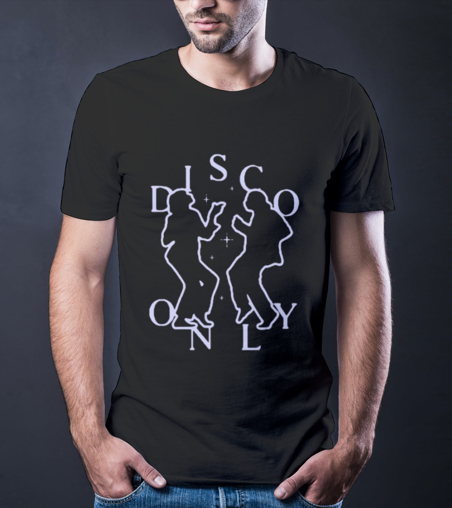 Disco Only Dancing 70s Nightclub Silhouette Retro Vibes T-Shirt