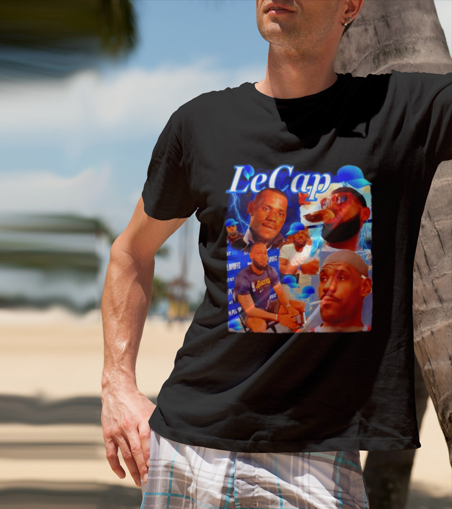 LeBron James LeCap Lakers Playoffs Meme T-Shirt
