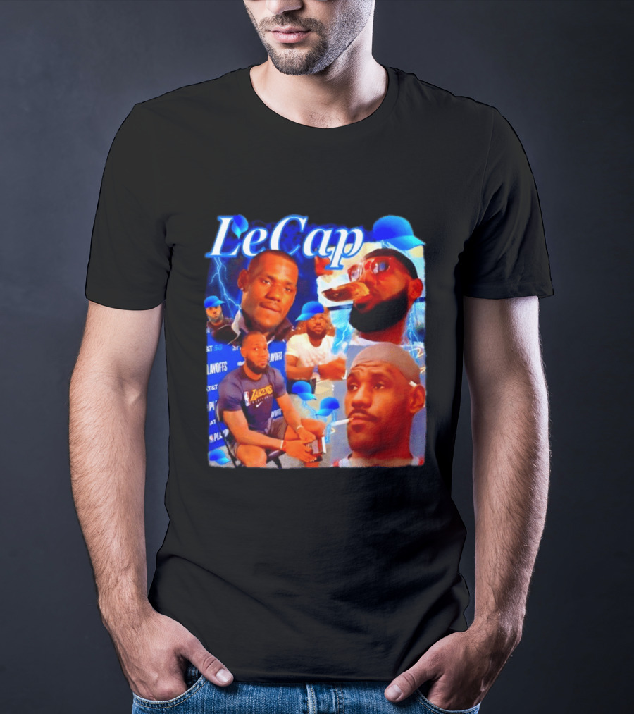 LeBron James LeCap Lakers Playoffs Meme T-Shirt