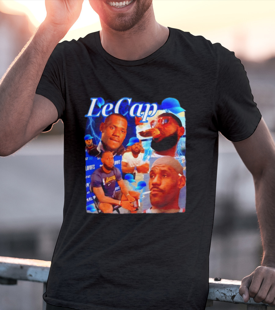 LeBron James LeCap Lakers Playoffs Meme T-Shirt