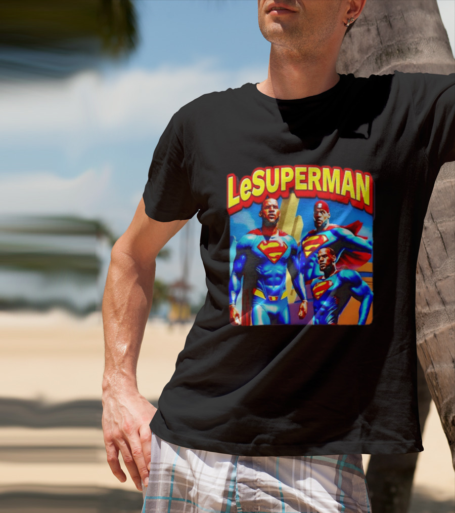 LeBron James LeSuperman Philadelphia 76ers Superhero T-Shirt