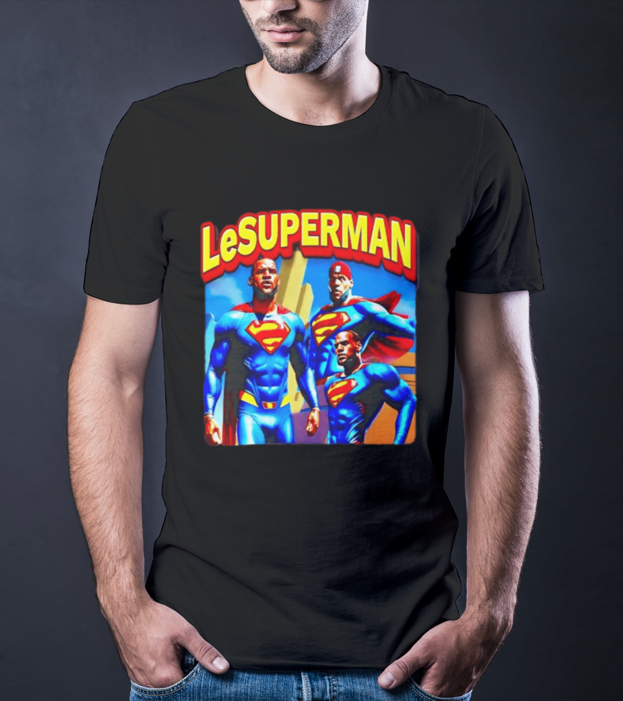 LeBron James LeSuperman Philadelphia 76ers Superhero T-Shirt