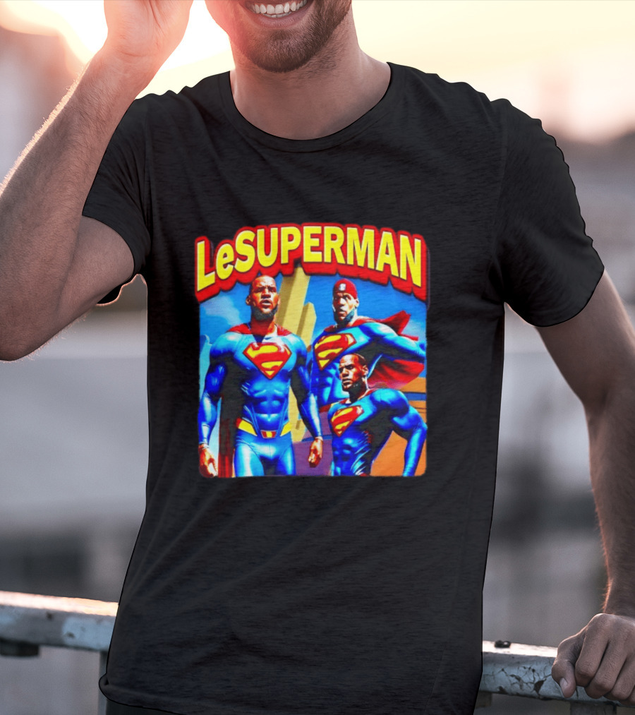 LeBron James LeSuperman Philadelphia 76ers Superhero T-Shirt