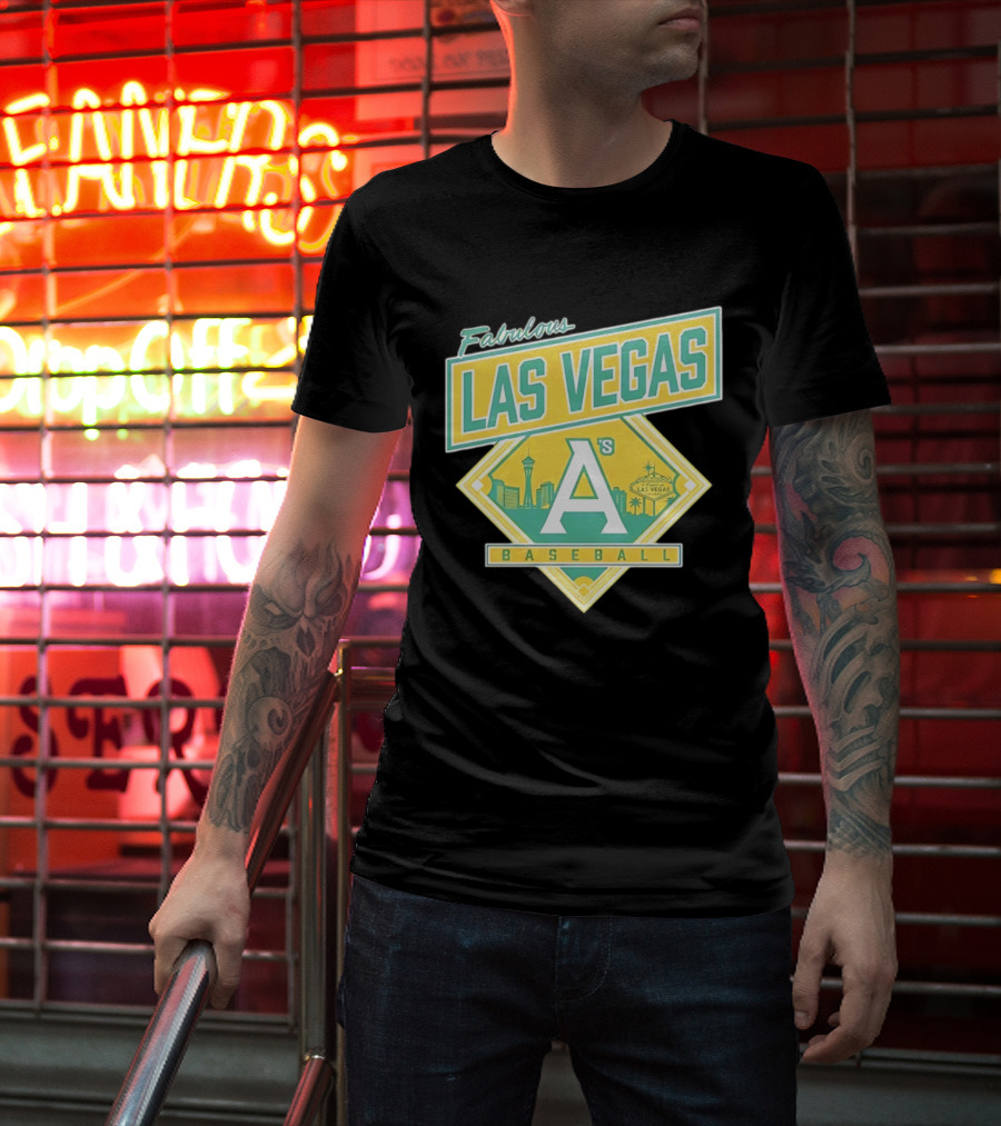 Fabulous Las Vegas A's Baseball 2026 Skyline T-Shirt