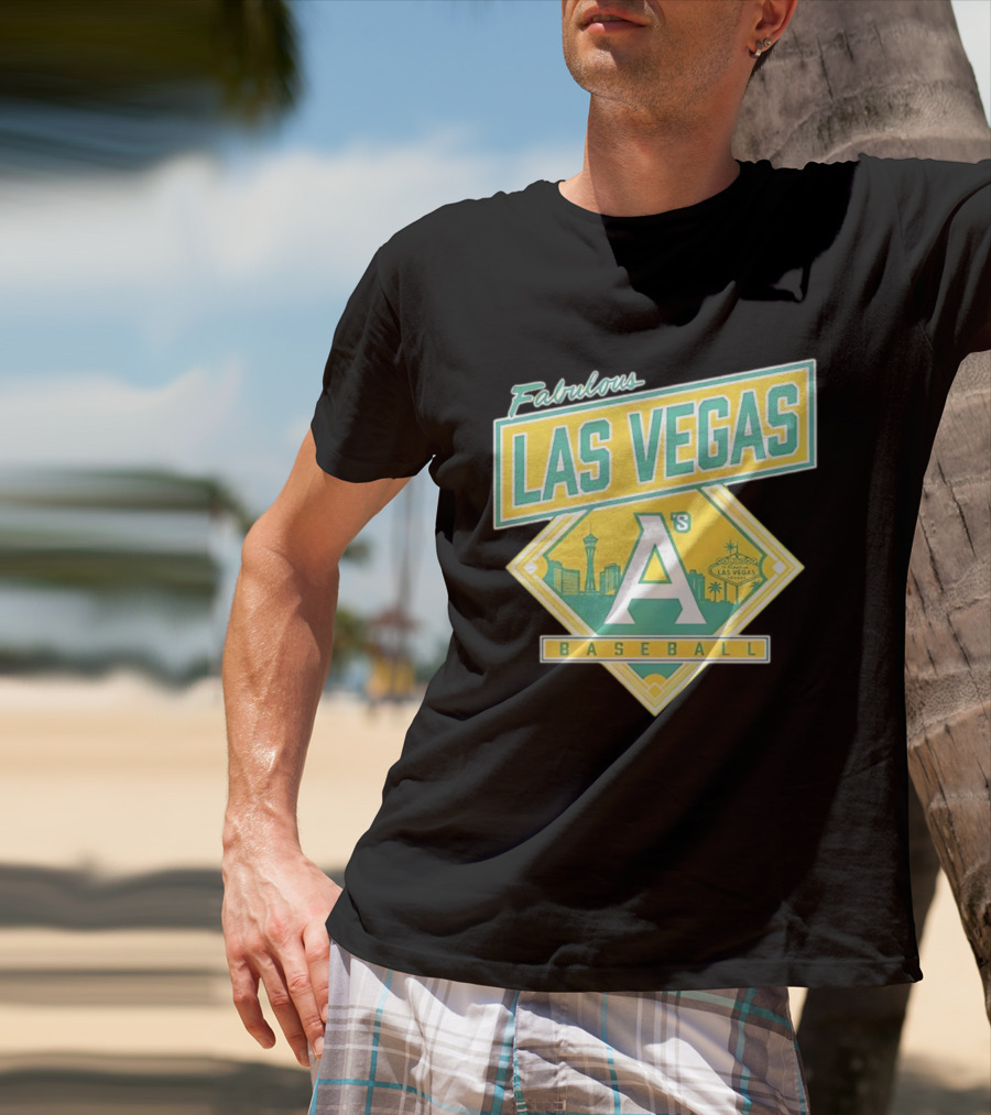 Fabulous Las Vegas A's Baseball 2026 Skyline T-Shirt