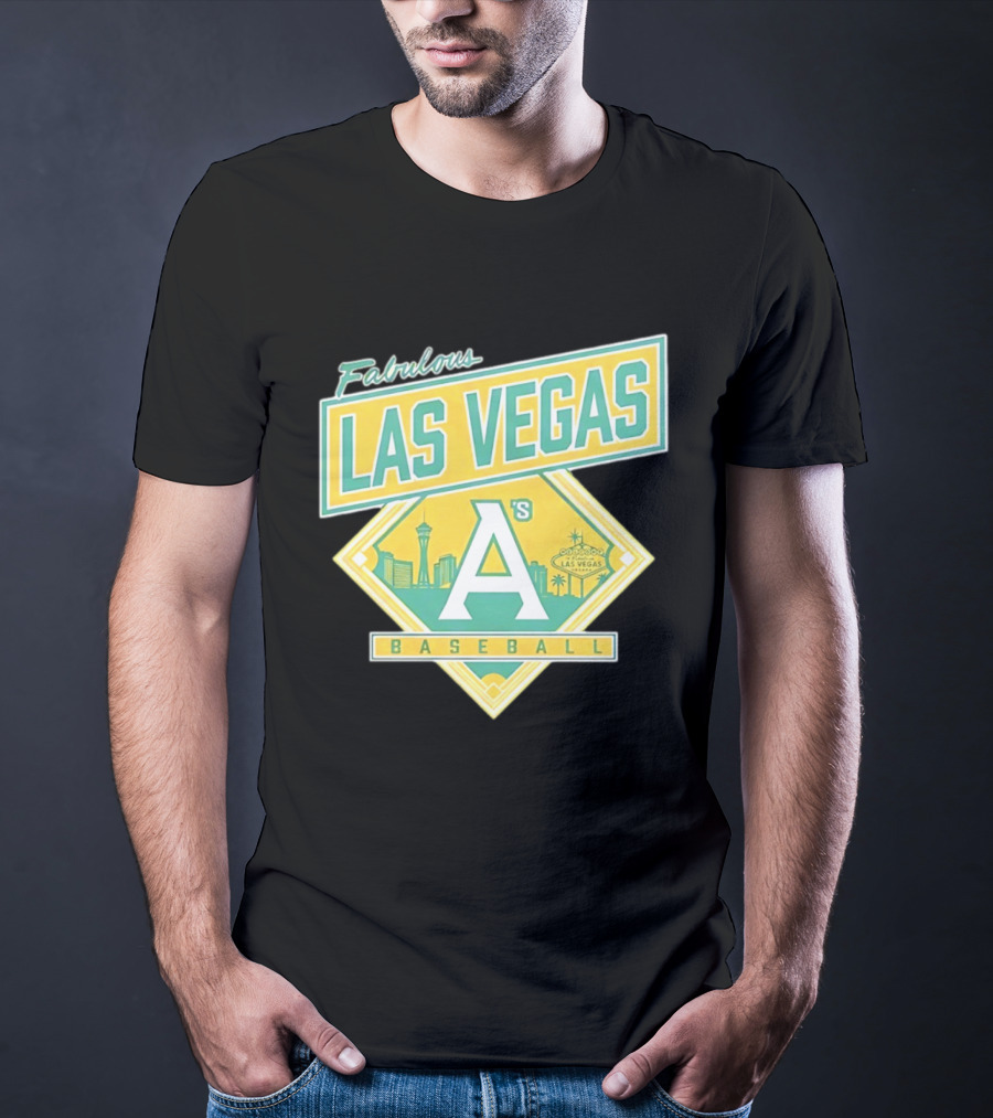 Fabulous Las Vegas A's Baseball 2026 Skyline T-Shirt
