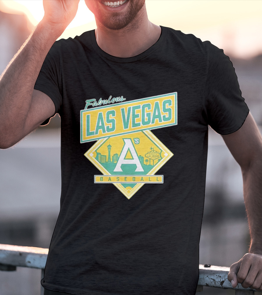Fabulous Las Vegas A's Baseball 2026 Skyline T-Shirt