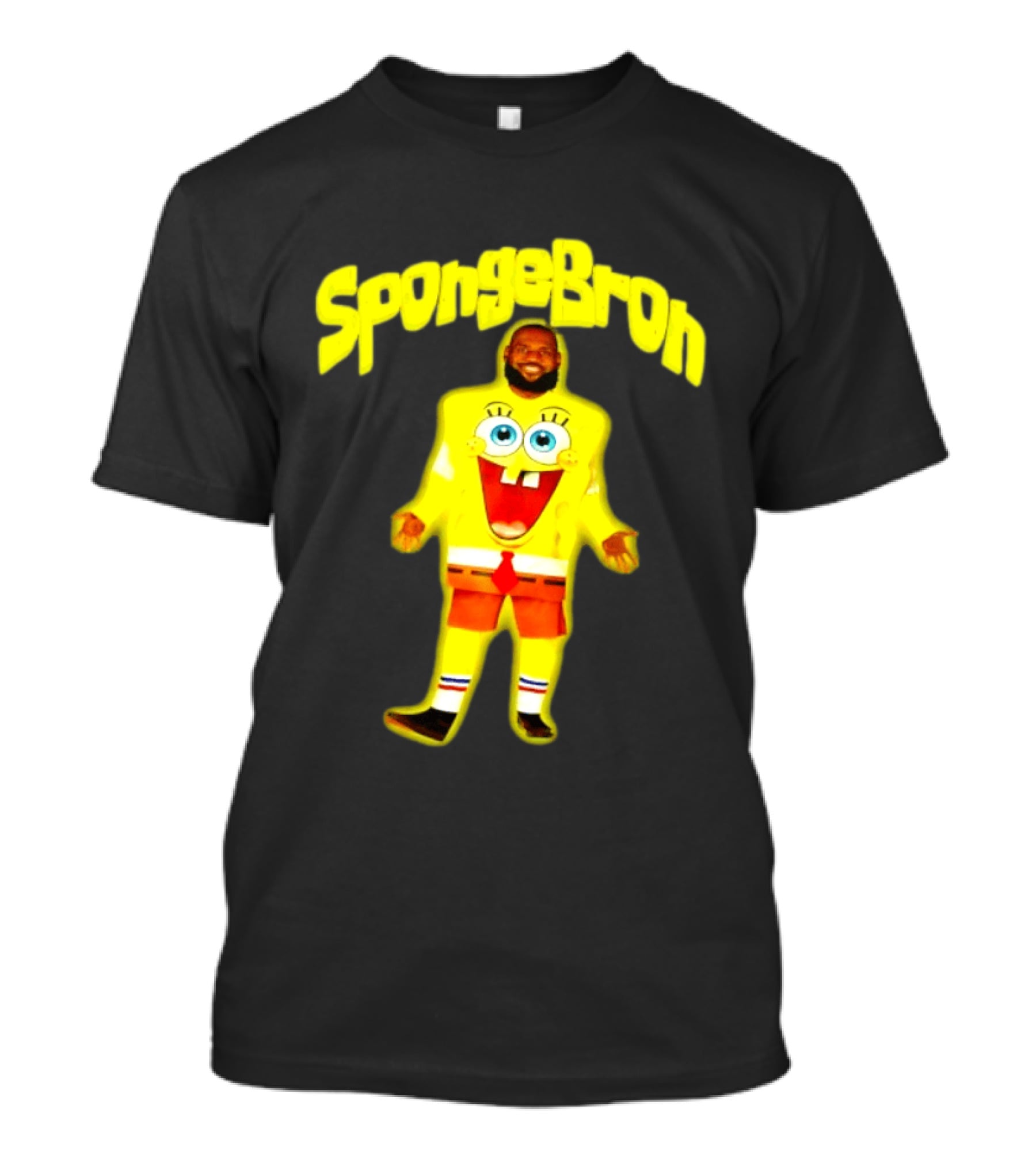 SpongeBron LeBron James Los Angeles Lakers T-Shirt
