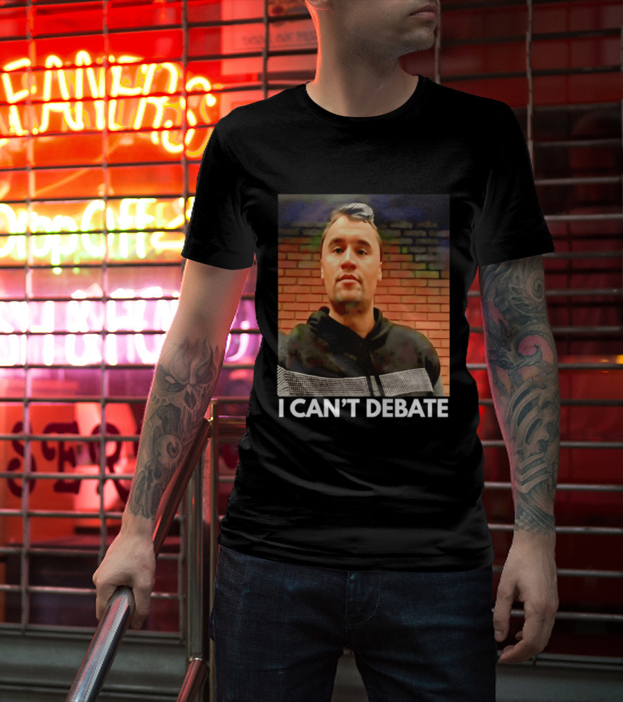 I Can't Debate Iconic Reference X George Floyd Charlie Kirk T-Shirt