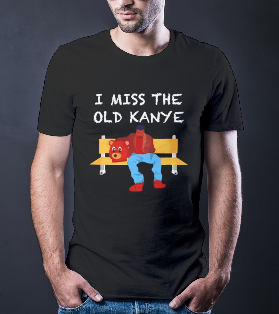 I Miss The Old Kanye Bear College Dropout Bench Scene T-Shirt