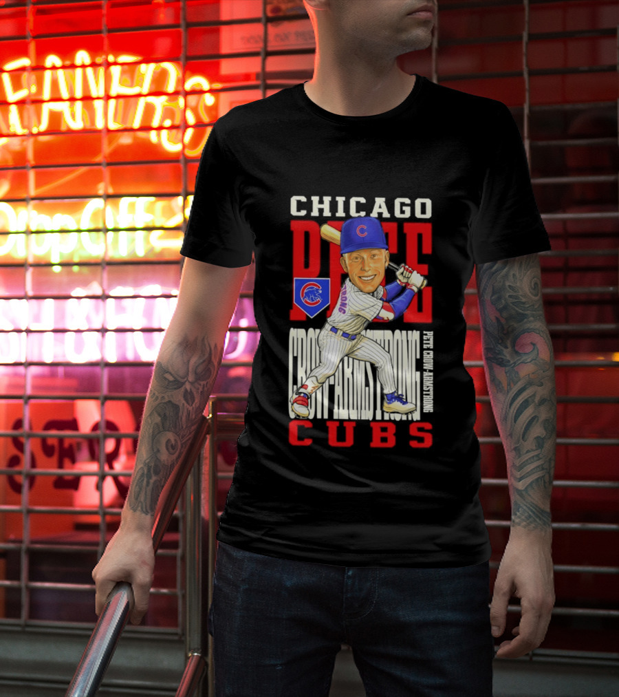 Chicago Pete Cubs Baseball Caricature Clash T-Shirt