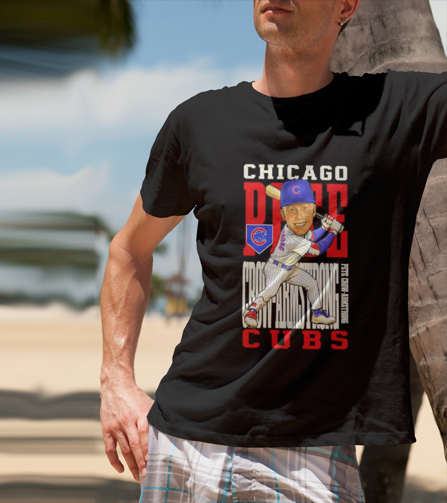 Chicago Pete Cubs Baseball Caricature Clash T-Shirt