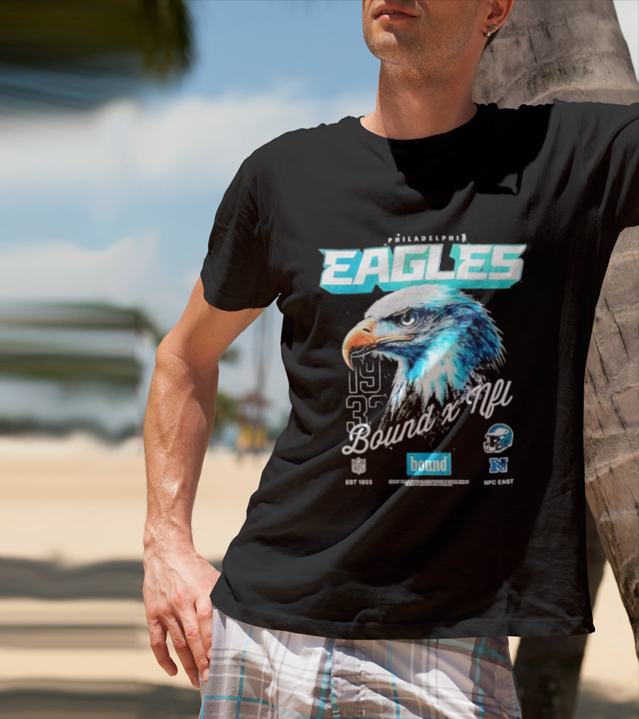 Philadelphia Eagles Bound NFC East 1933 Bird Head Helmet NFL T-Shirt