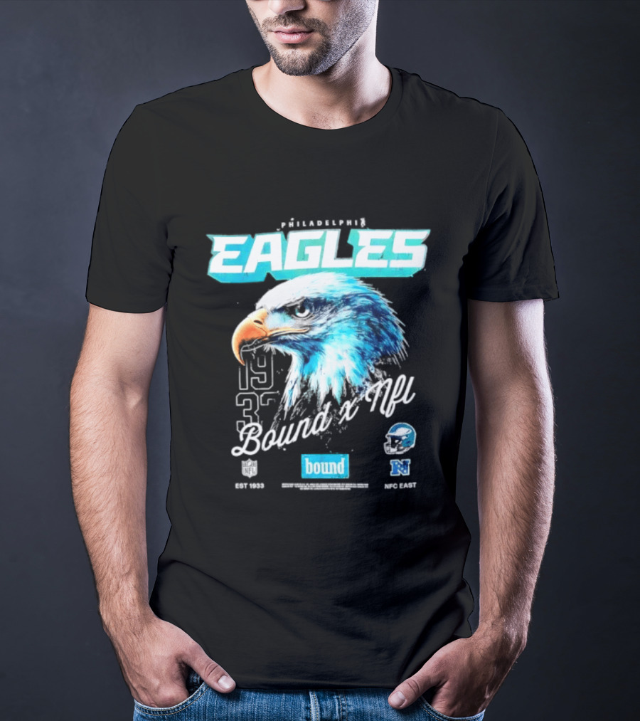 Philadelphia Eagles Bound NFC East 1933 Bird Head Helmet NFL T-Shirt