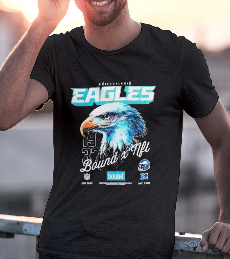 Philadelphia Eagles Bound NFC East 1933 Bird Head Helmet NFL T-Shirt