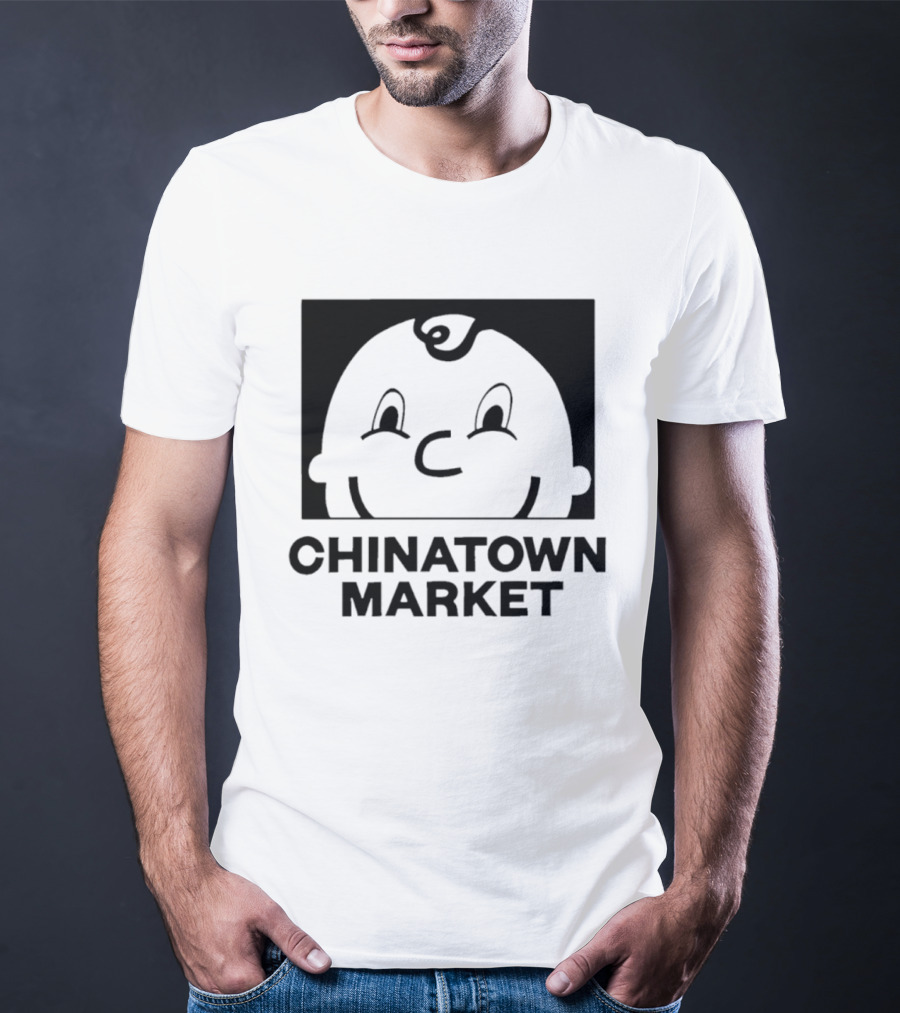 Chinatown Market Smiley Face Retro Cartoon T-Shirt