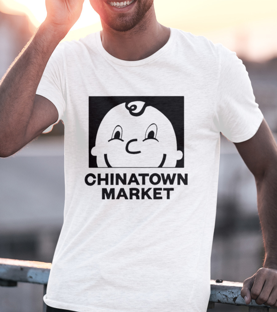Chinatown Market Smiley Face Retro Cartoon T-Shirt