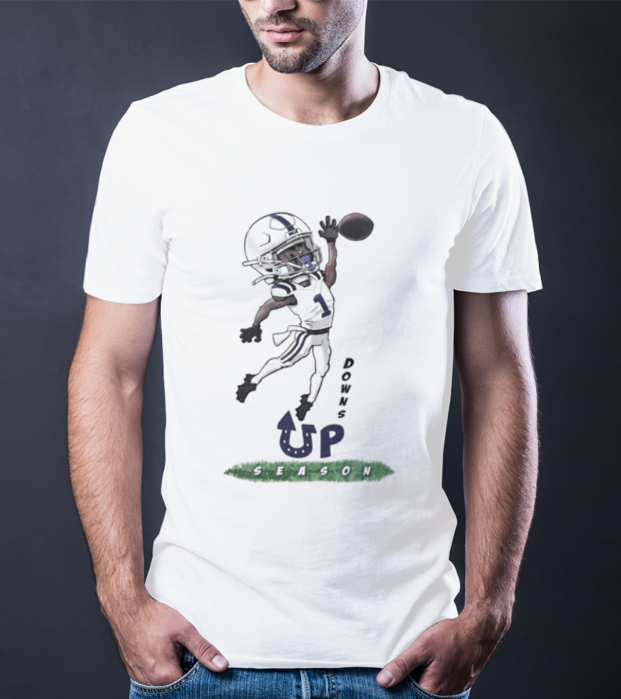 Josh Downs Indianapolis Colts Up Season Football Catch T-Shirt