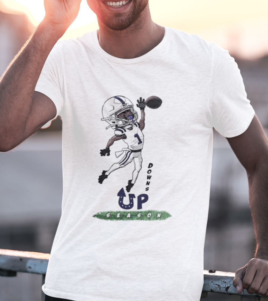 Josh Downs Indianapolis Colts Up Season Football Catch T-Shirt