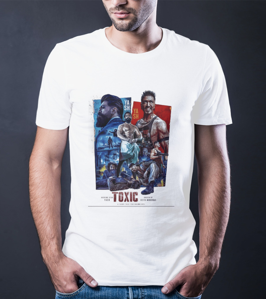 Yash Toxic A Fairy Tale For Grown Ups Rugged Warrior Action Adventure T-Shirt