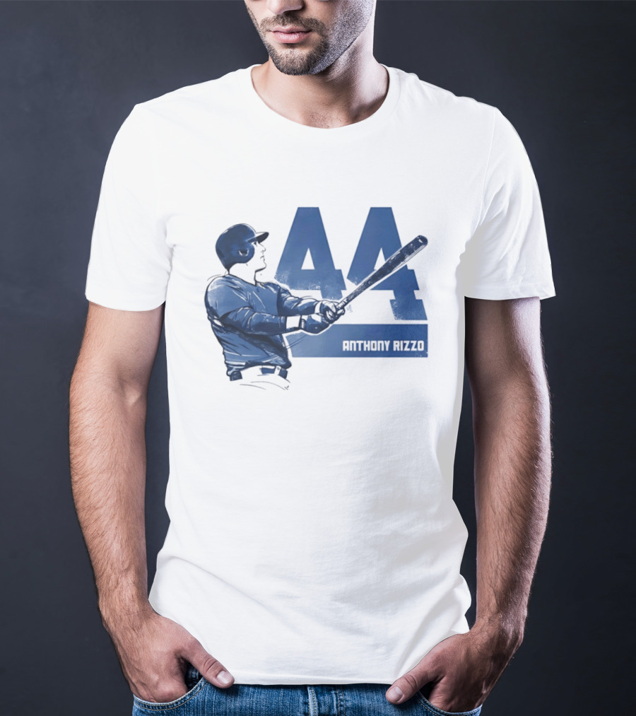 Anthony Rizzo 44 Swing Chicago Cubs Slugger T-Shirt